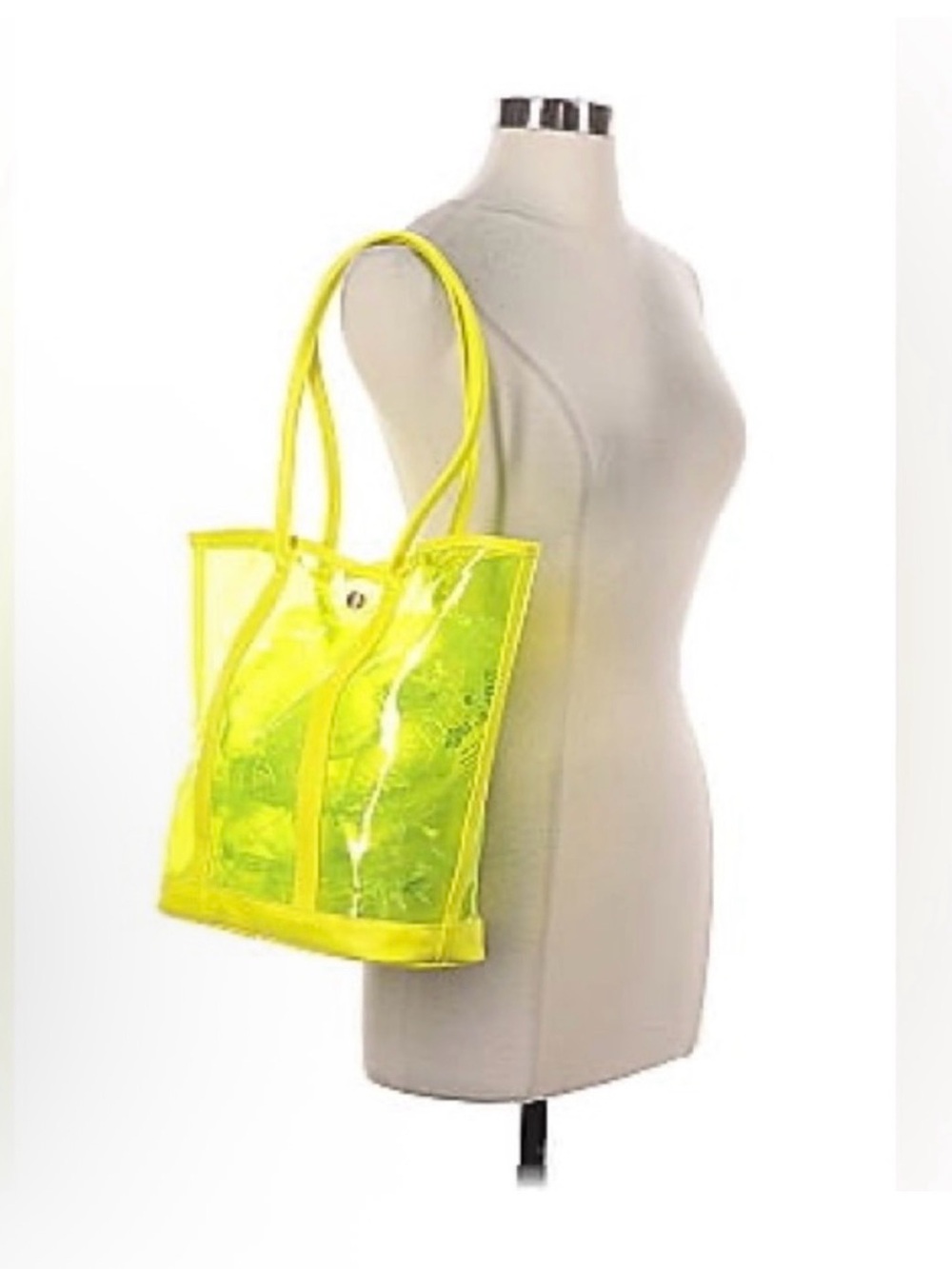Yellow Transparent Tote Bag - Women